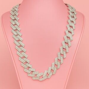 14 inch Iced Hip Hop Miami Cuban Link Chain for Men and Women
